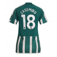 Billiga Manchester United Casemiro #18 Borta fotbollskläder Dam 2023-24 Kortärmad